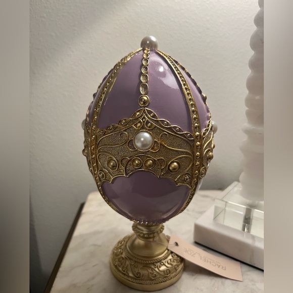 Luxury Decorative Egg by Rachel Zoe – Elegant-Inspired Accent Piece - Picture 3 of 8